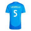 Officiële Voetbalshirt Italië Manuel Locatelli 5 Thuis EK 2024 - Heren